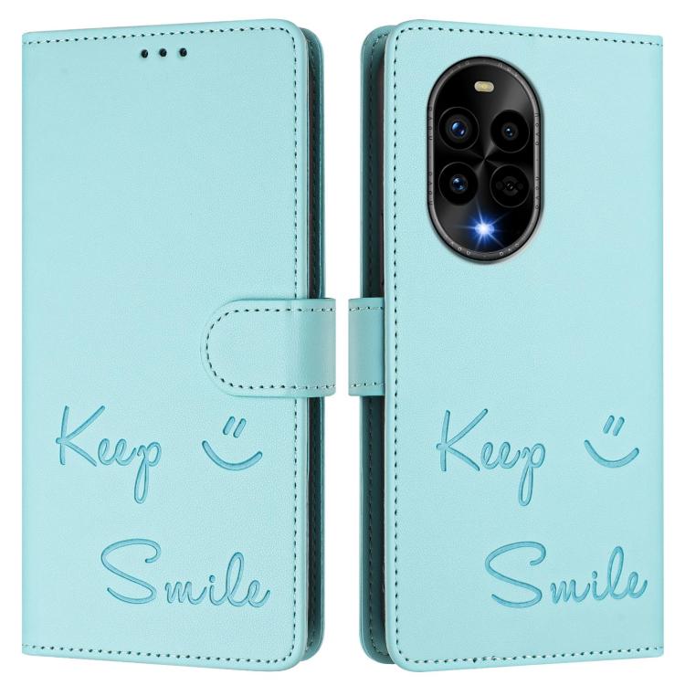 For Huawei nova 13 Pro Smile Embossing RFID Leather Phone Case