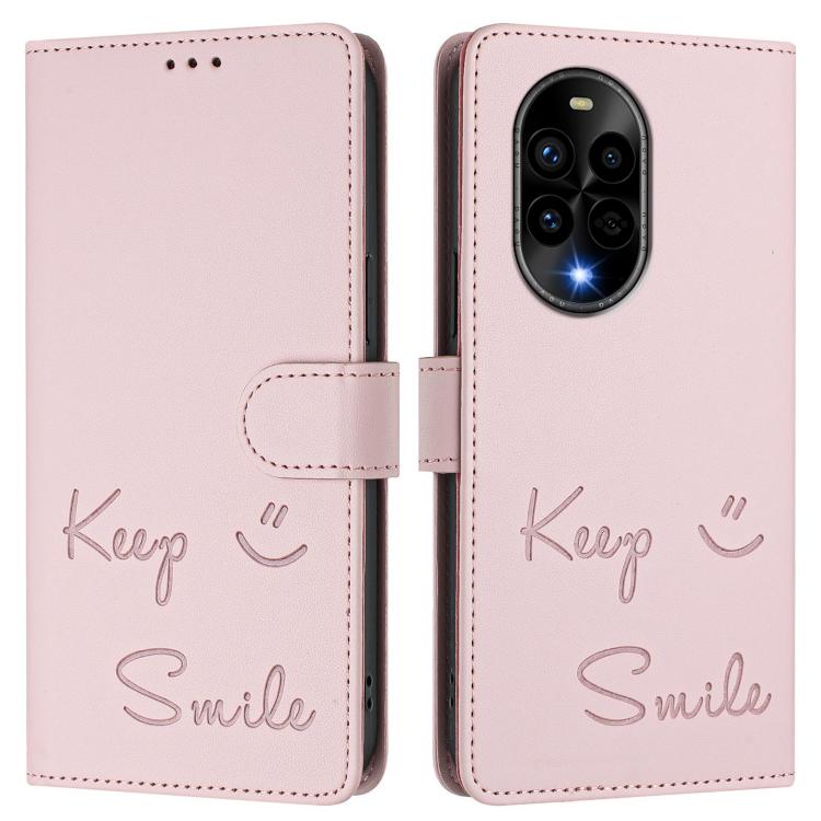 For Huawei nova 13 Pro Smile Embossing RFID Leather Phone Case