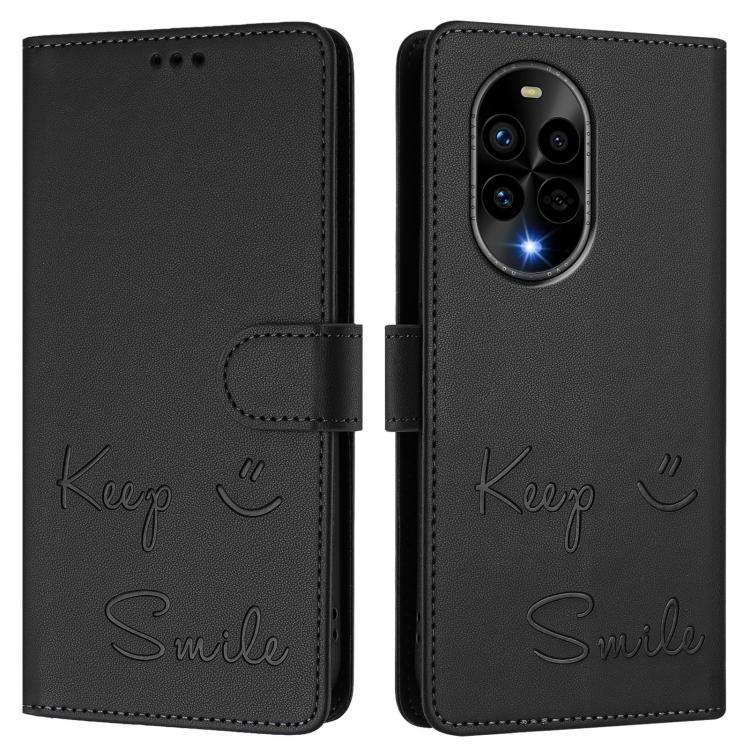 For Huawei nova 13 Pro Smile Embossing RFID Leather Phone Case