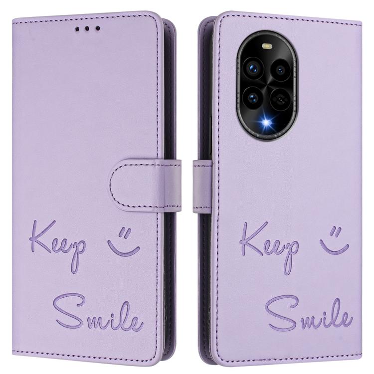 For Huawei nova 13 Pro Smile Embossing RFID Leather Phone Case