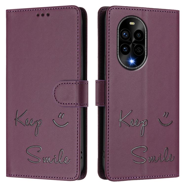 For Huawei nova 13 Pro Smile Embossing RFID Leather Phone Case