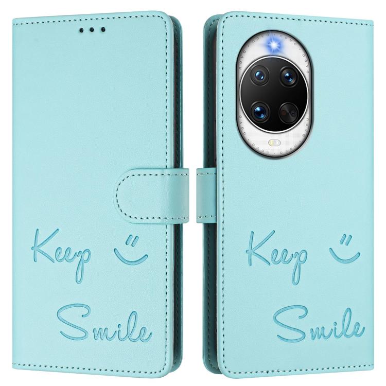 For Huawei nova 14 Ultra 5G Smile Embossing RFID Leather Phone Case