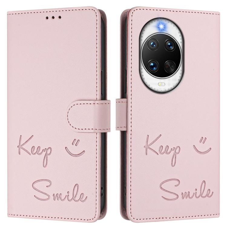 For Huawei nova 14 Ultra 5G Smile Embossing RFID Leather Phone Case