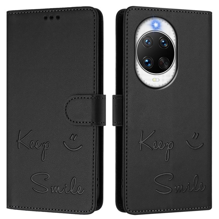 For Huawei nova 14 Ultra 5G Smile Embossing RFID Leather Phone Case