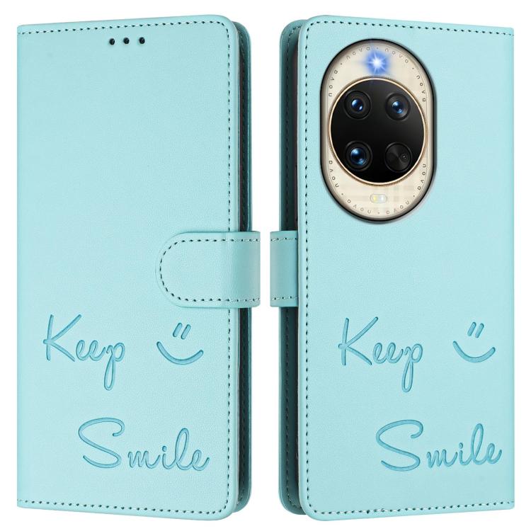 For Huawei nova 14 Pro 5G Smile Embossing RFID Leather Phone Case