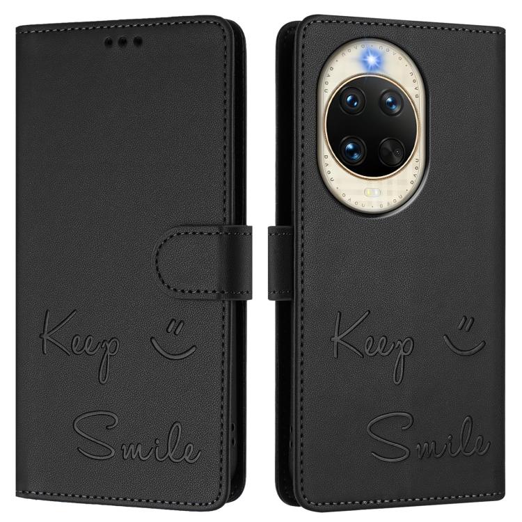 For Huawei nova 14 Pro 5G Smile Embossing RFID Leather Phone Case