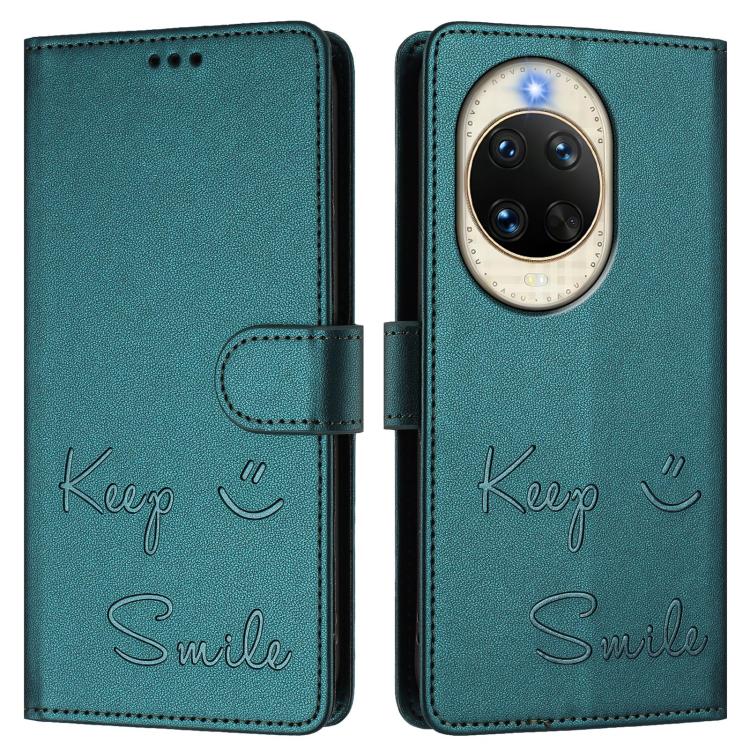 For Huawei nova 14 Pro 5G Smile Embossing RFID Leather Phone Case