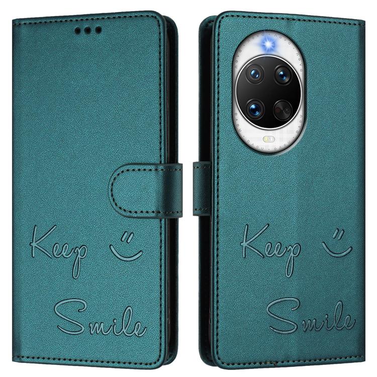 For Huawei nova 14 5G Smile Embossing RFID Leather Phone Case