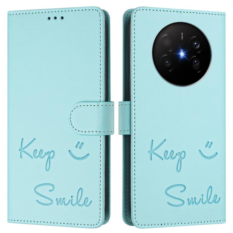For Huawei Mate 70 Air Smile Embossing RFID Leather Phone Case