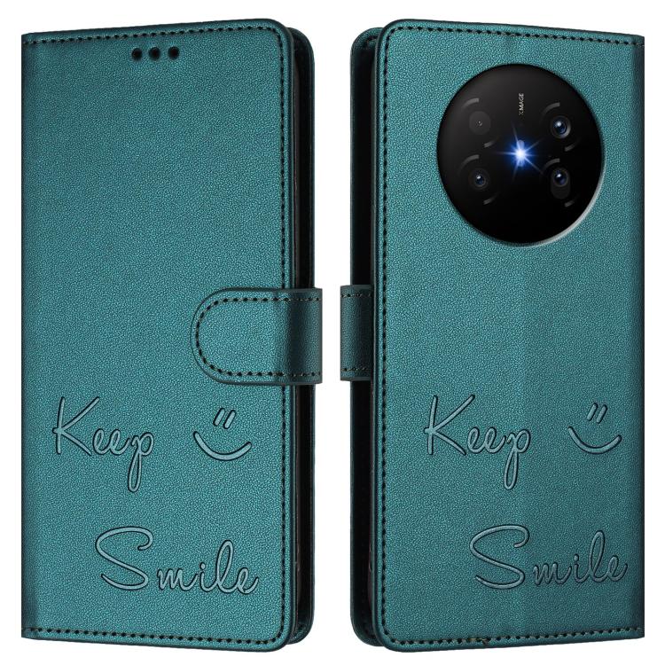 For Huawei Mate 70 Air Smile Embossing RFID Leather Phone Case