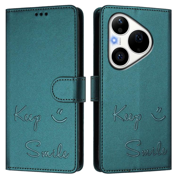 For Huawei Pura 90 Pro Smile Embossing RFID Leather Phone Case