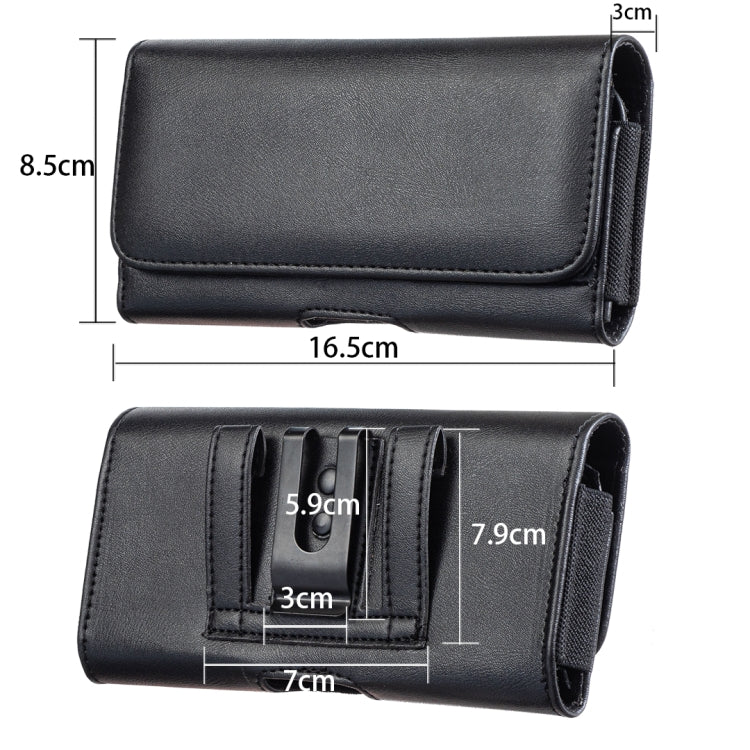 For 5.5 inch Universal Phone Leather Waist Bag