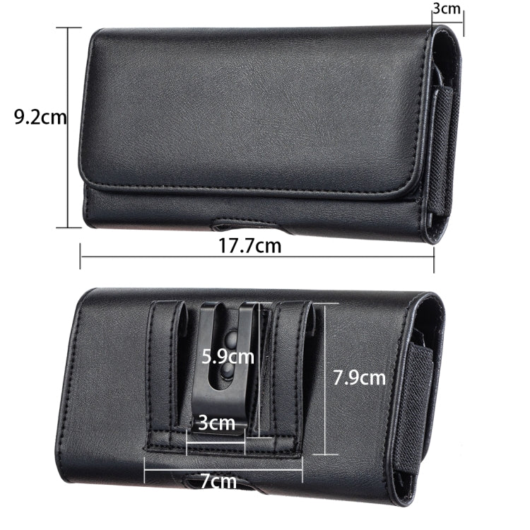 For 6.3 inch Universal Phone Leather Waist Bag
