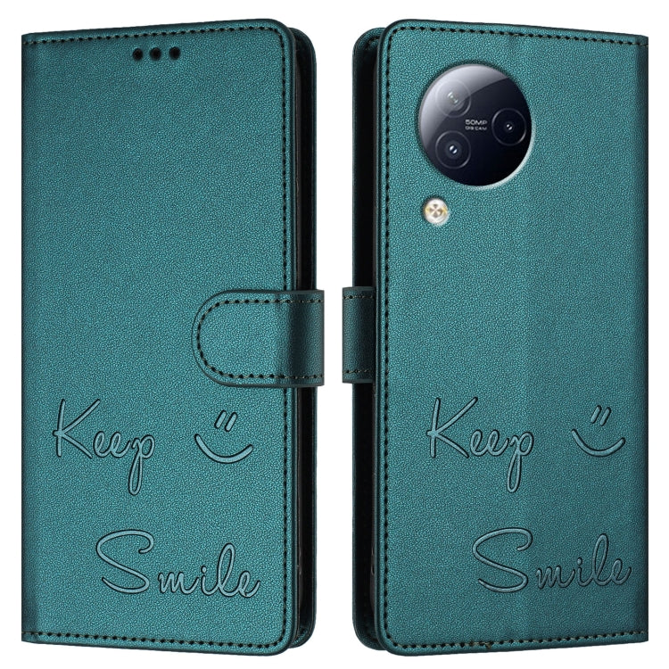 For Xiaomi Civi 3 Smile Embossing RFID Leather Phone Case