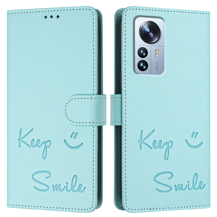 For Xiaomi 12 Pro / 12S Pro Smile Embossing RFID Leather Phone Case