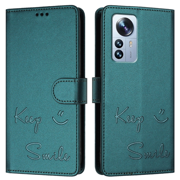 For Xiaomi 12 Pro / 12S Pro Smile Embossing RFID Leather Phone Case