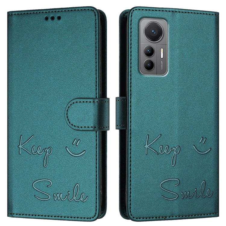 For Xiaomi 12 Lite Smile Embossing RFID Leather Phone Case