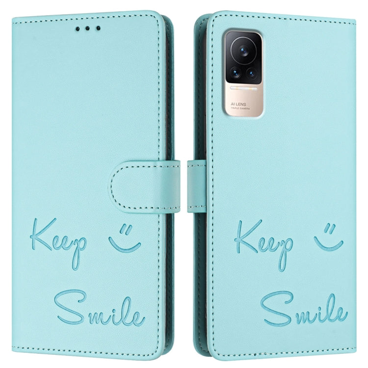 For Xiaomi Civi 1S Smile Embossing RFID Leather Phone Case