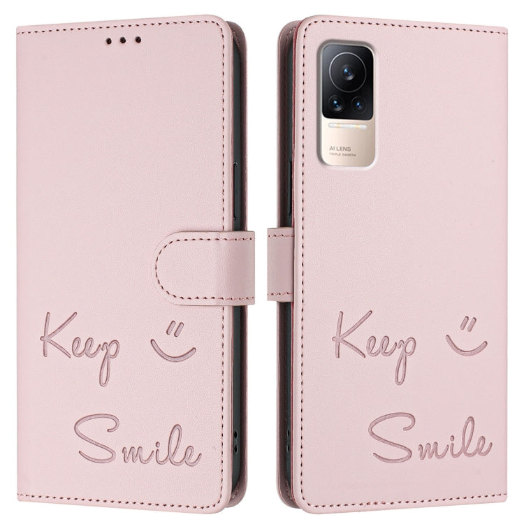For Xiaomi Civi 1S Smile Embossing RFID Leather Phone Case