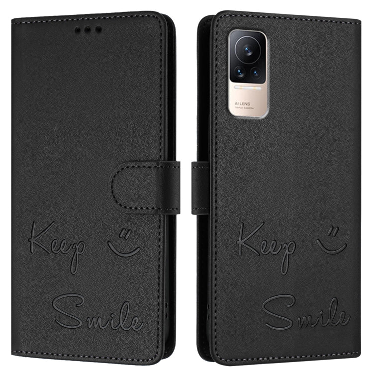 For Xiaomi Civi 1S Smile Embossing RFID Leather Phone Case