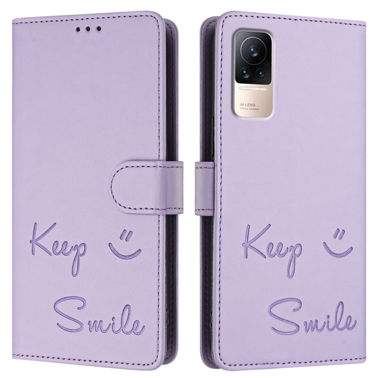 For Xiaomi Civi 1S Smile Embossing RFID Leather Phone Case