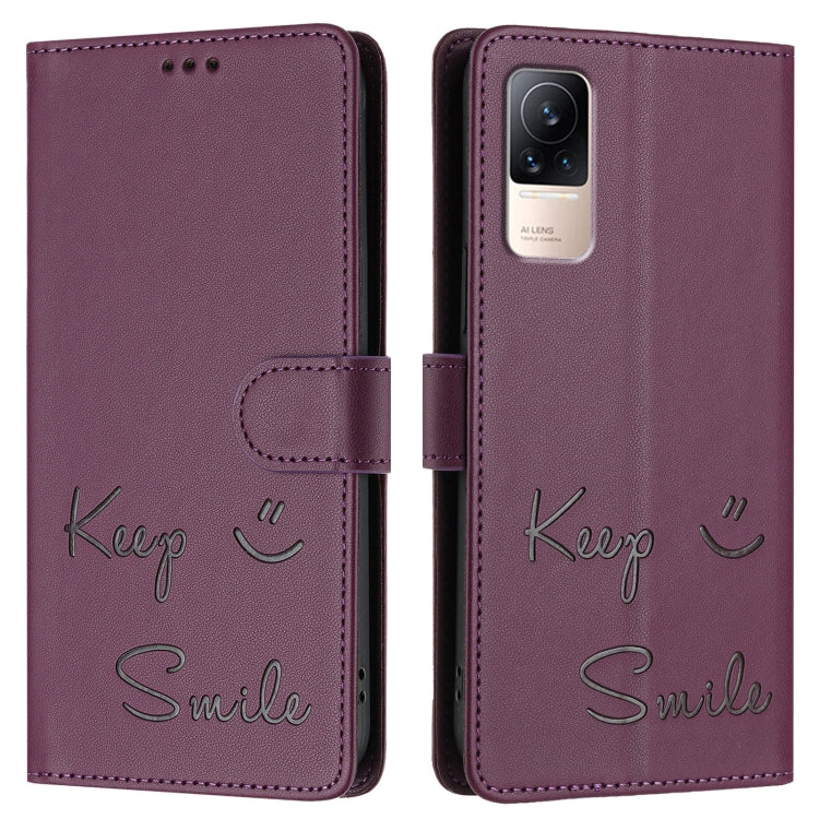 For Xiaomi Civi 1S Smile Embossing RFID Leather Phone Case