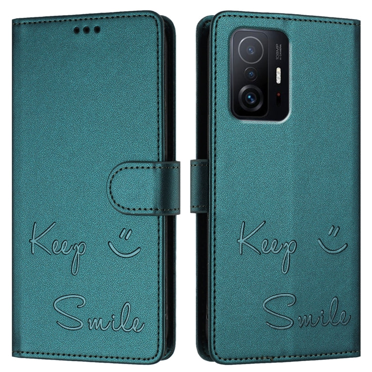For Xiaomi 11T / 11T Pro Smile Embossing RFID Leather Phone Case