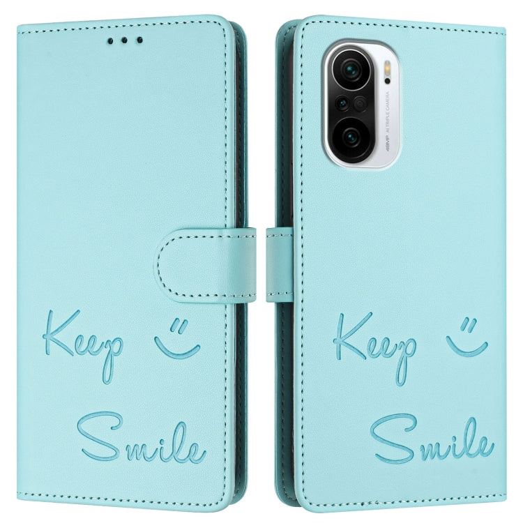 For Xiaomi Mi 11i / 11X / 11X Pro Smile Embossing RFID Leather Phone Case