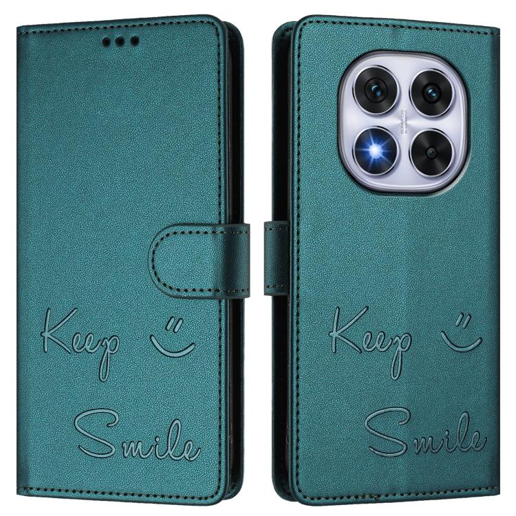 For Xiaomi Poco X7 5G / Redmi Note 14 Pro 5G Smile Embossing RFID Leather Phone Case