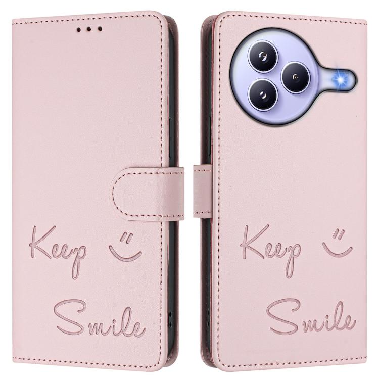 For Xiaomi Civi 5 Pro 5G Smile Embossing RFID Leather Phone Case