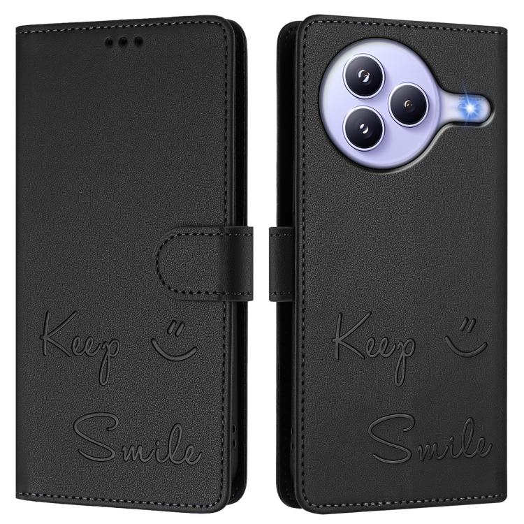 For Xiaomi Civi 5 Pro 5G Smile Embossing RFID Leather Phone Case