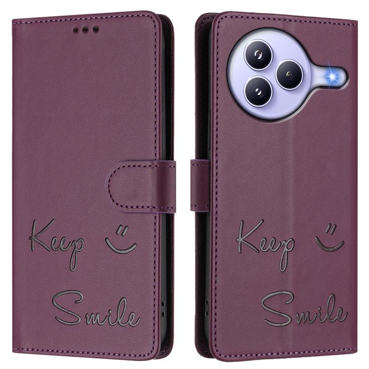 For Xiaomi Civi 5 Pro 5G Smile Embossing RFID Leather Phone Case