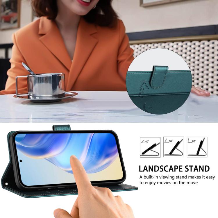 For Xiaomi Poco M7 5G / C75 4G Smile Embossing RFID Leather Phone Case
