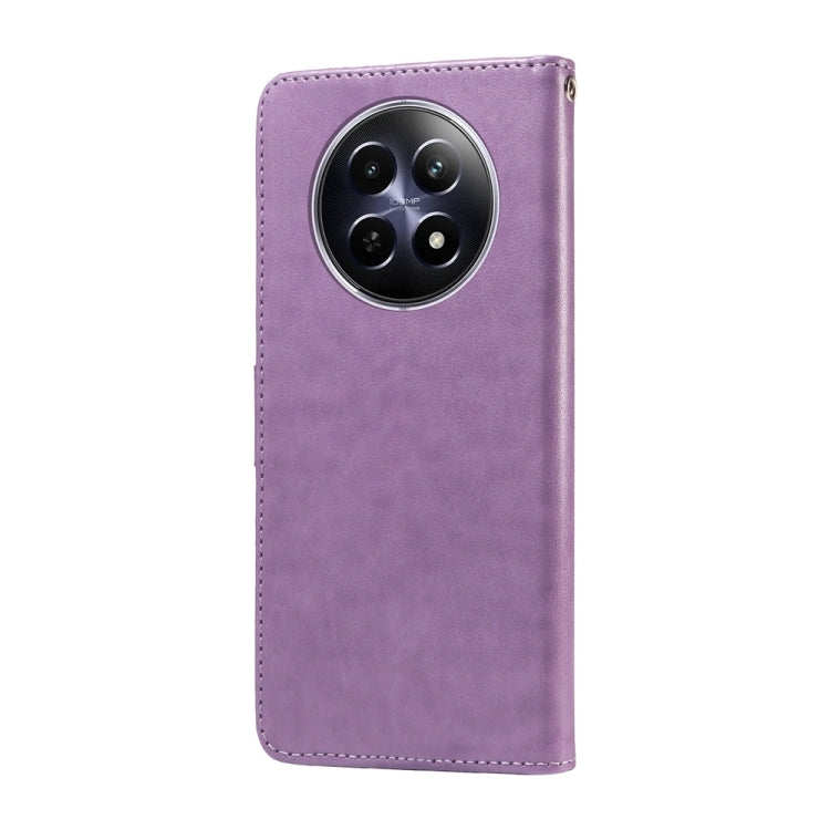 For Realme 12 5G / 12x 5G / C65 5G Global Embossed Butterfly Flowers Leather Phone Case