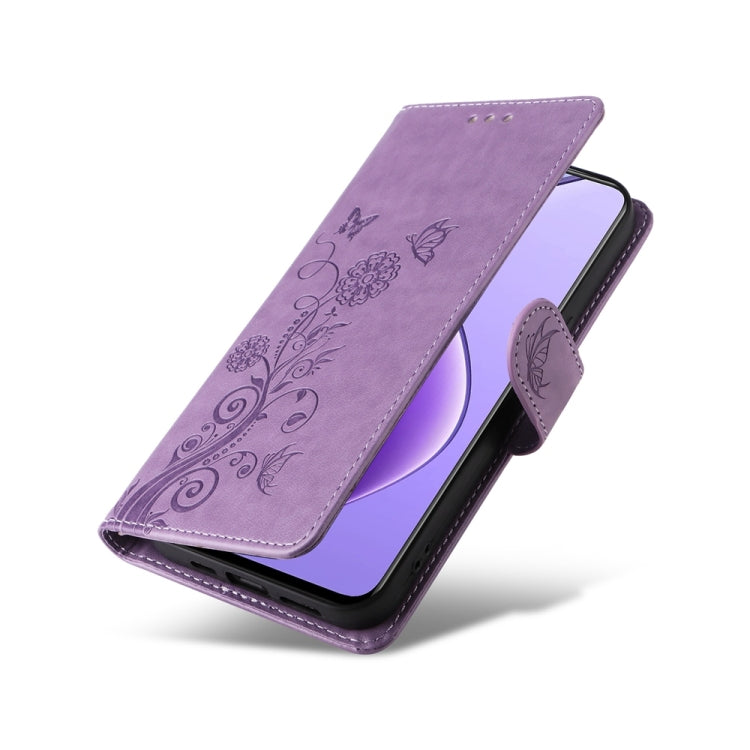 For Realme 12 5G / 12x 5G / C65 5G Global Embossed Butterfly Flowers Leather Phone Case
