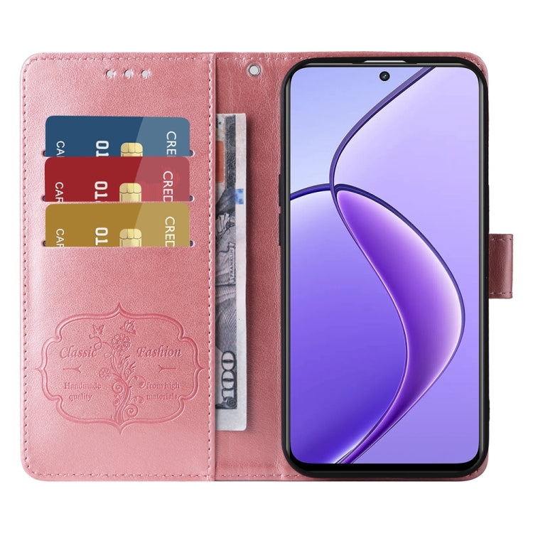 For Realme 12 5G / 12x 5G / C65 5G Global Embossed Butterfly Flowers Leather Phone Case
