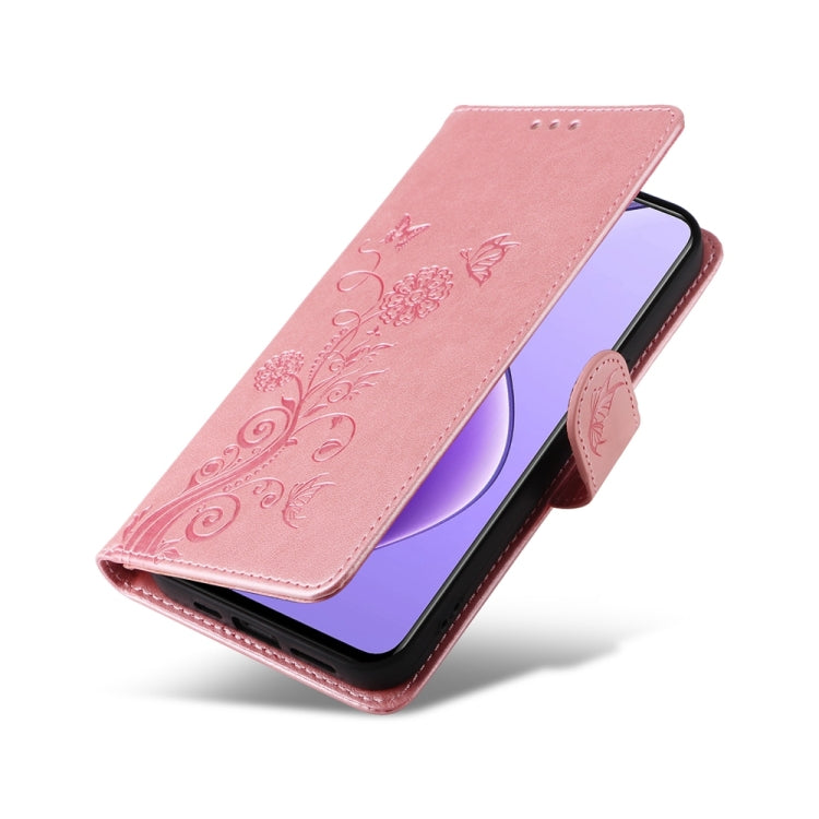 For Realme 12 5G / 12x 5G / C65 5G Global Embossed Butterfly Flowers Leather Phone Case