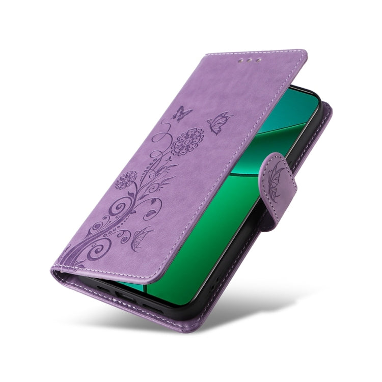 For Realme 12+ / Narzo 70 / Narzo 70 Pro India Embossed Butterfly Flowers Leather Phone Case