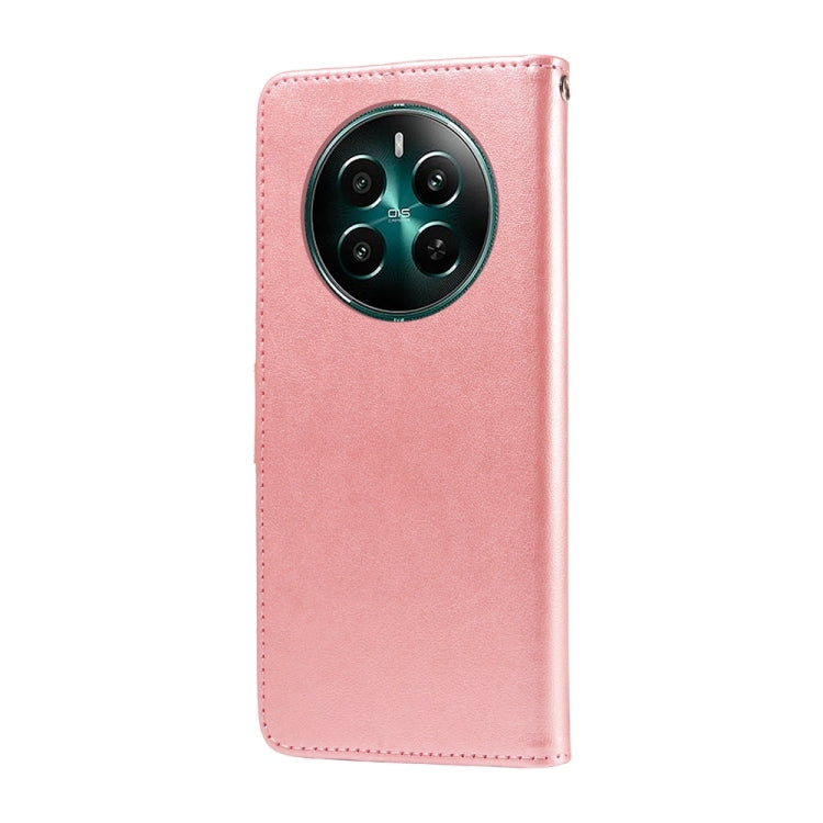 For Realme 12+ / Narzo 70 / Narzo 70 Pro India Embossed Butterfly Flowers Leather Phone Case