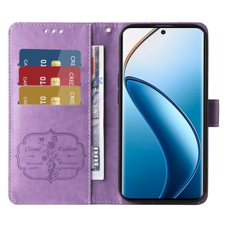 For Realme 13 Pro / 13 Pro+ Embossed Butterfly Flowers Leather Phone Case
