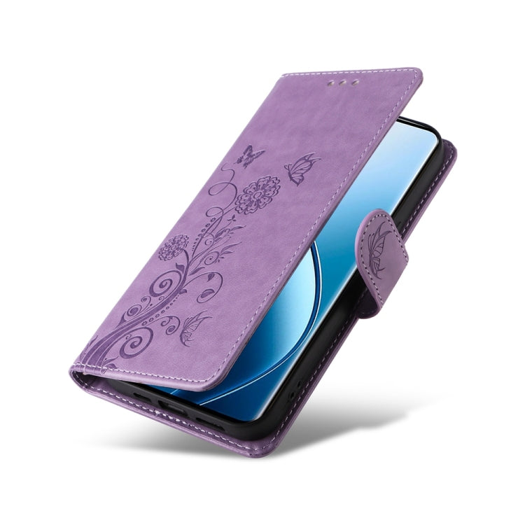 For Realme 13 Pro / 13 Pro+ Embossed Butterfly Flowers Leather Phone Case