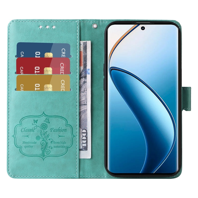 For Realme 13 Pro / 13 Pro+ Embossed Butterfly Flowers Leather Phone Case