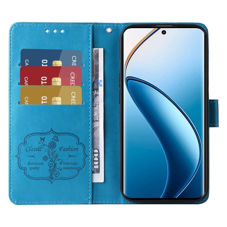 For Realme 13 Pro / 13 Pro+ Embossed Butterfly Flowers Leather Phone Case