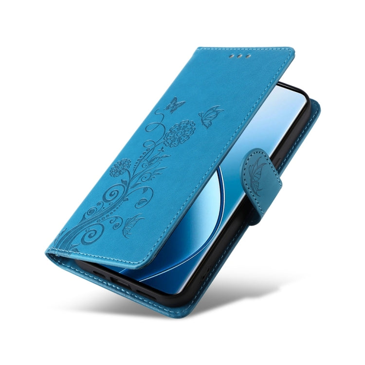 For Realme 13 Pro / 13 Pro+ Embossed Butterfly Flowers Leather Phone Case