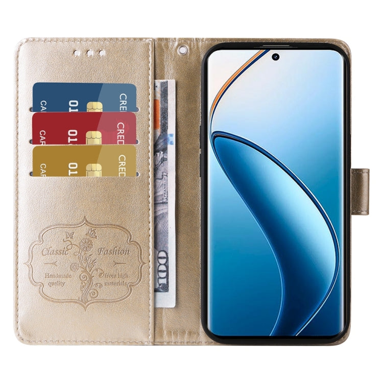 For Realme 13 Pro / 13 Pro+ Embossed Butterfly Flowers Leather Phone Case
