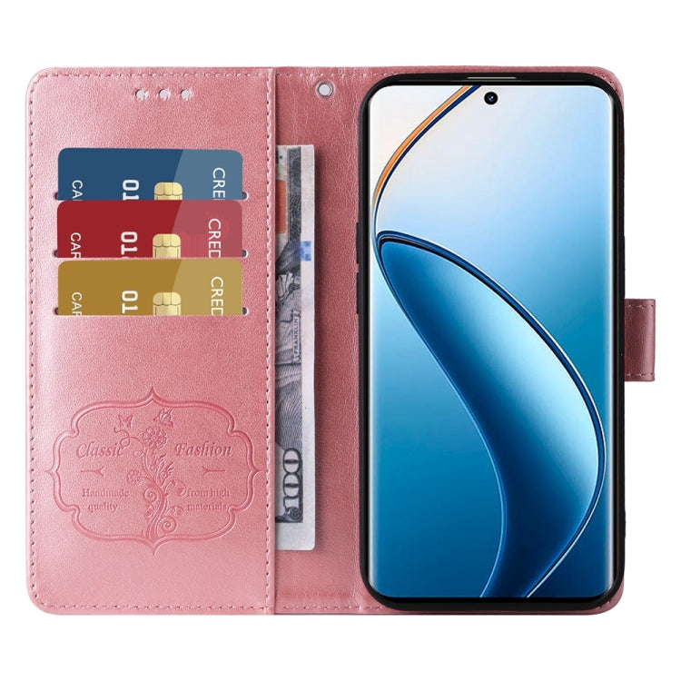 For Realme 13 Pro / 13 Pro+ Embossed Butterfly Flowers Leather Phone Case