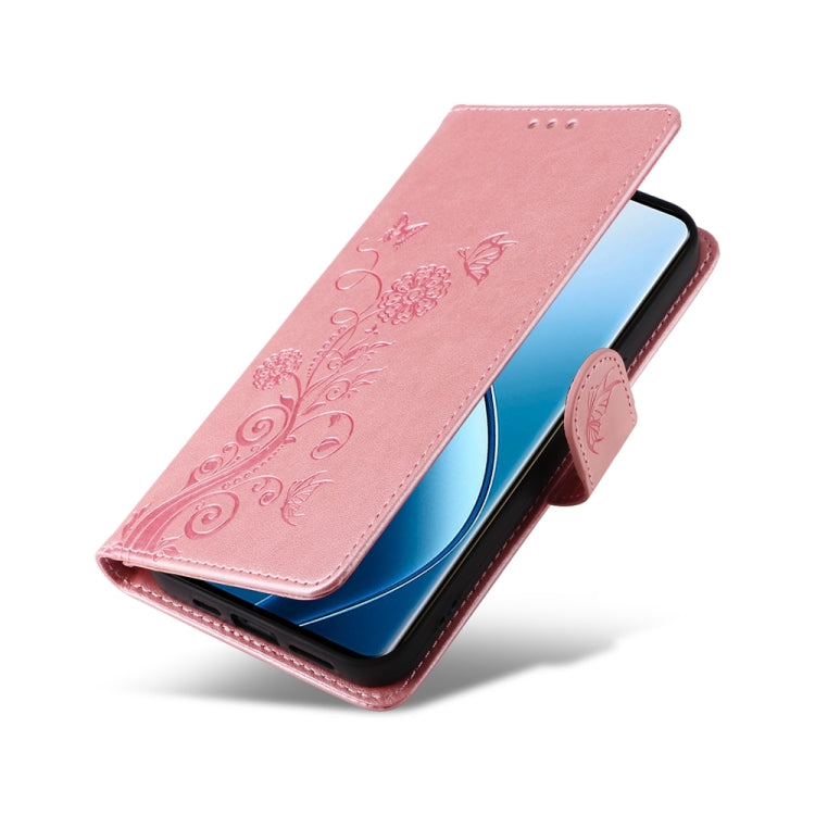 For Realme 13 Pro / 13 Pro+ Embossed Butterfly Flowers Leather Phone Case