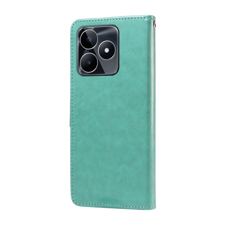For Realme C51 / C53 / Narzo N53 / Note 50 Embossed Butterfly Flowers Leather Phone Case
