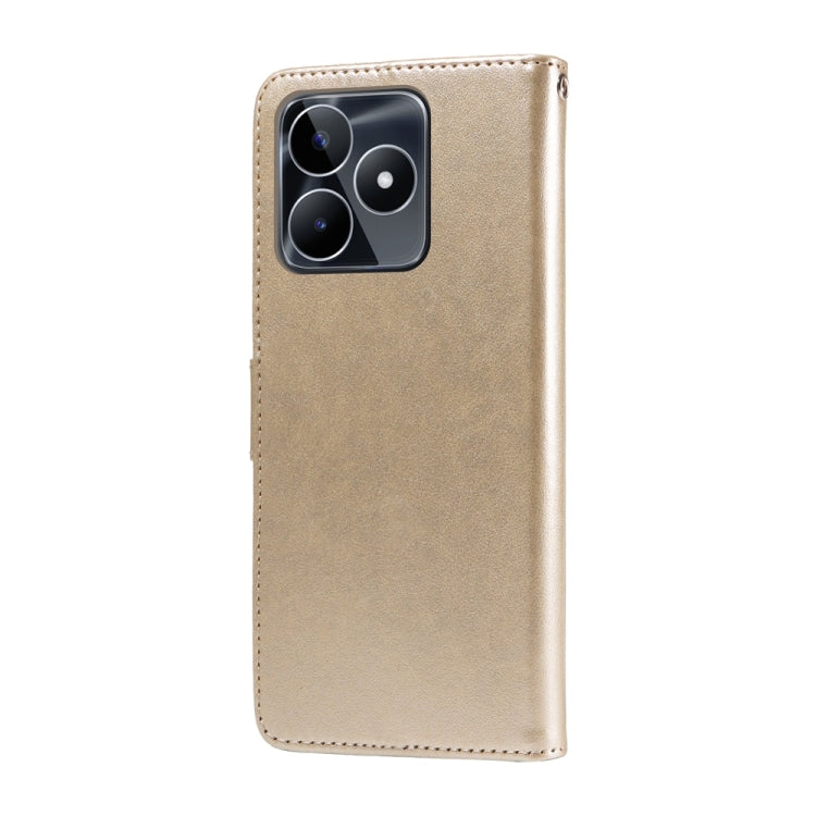 For Realme C51 / C53 / Narzo N53 / Note 50 Embossed Butterfly Flowers Leather Phone Case