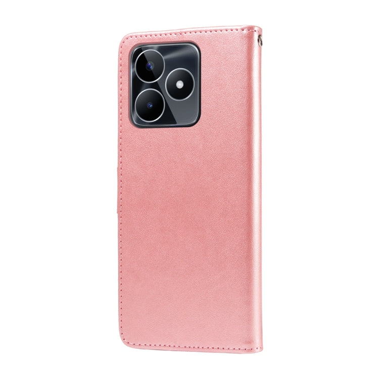 For Realme C51 / C53 / Narzo N53 / Note 50 Embossed Butterfly Flowers Leather Phone Case